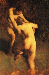 Two Bathers, Jean Francois Millet